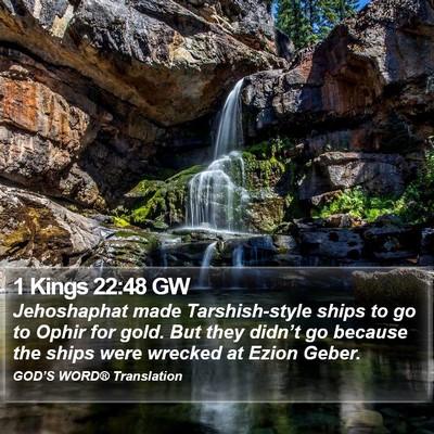 1 Kings 22:48 GW Bible Verse Image