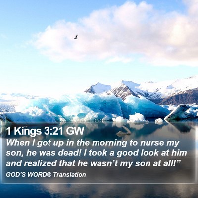 1 Kings 3:21 GW Bible Verse Image
