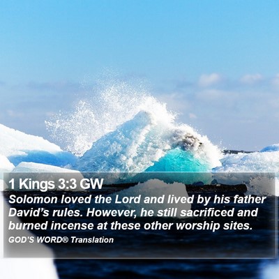 1 Kings 3:3 GW Bible Verse Image