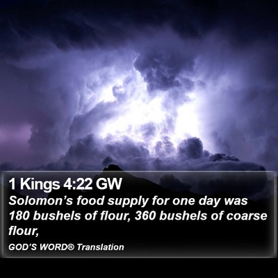 1 Kings 4:22 GW Bible Verse Image