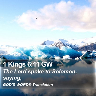 1 Kings 6:11 GW Bible Verse Image