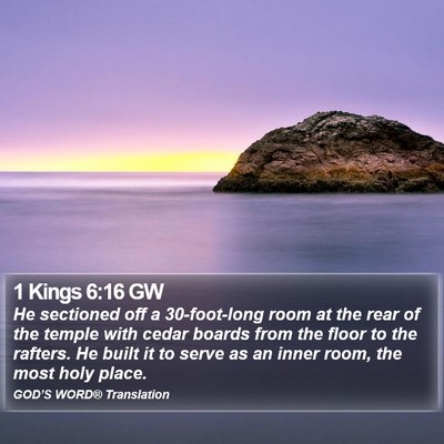 1 Kings 6:16 GW Bible Verse Image