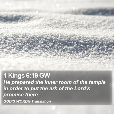 1 Kings 6:19 GW Bible Verse Image