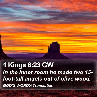 1 Kings 6:23 GW Bible Verse Image