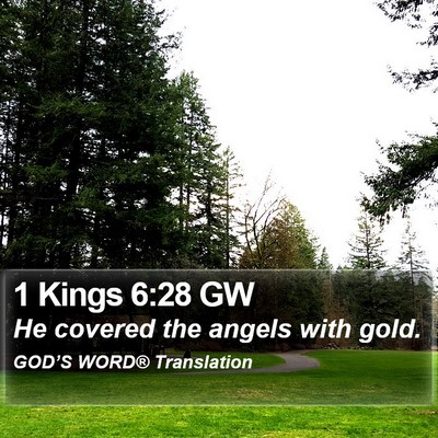 1 Kings 6:28 GW Bible Verse Image
