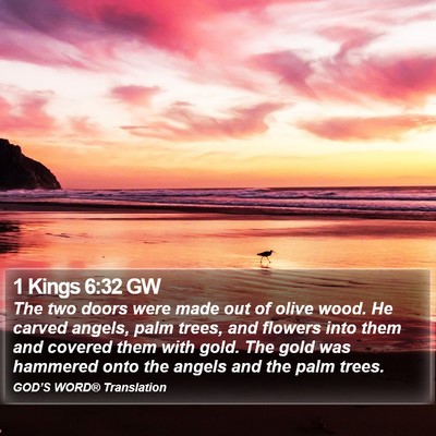 1 Kings 6:32 GW Bible Verse Image