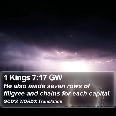 1 Kings 7:17 GW Bible Verse Image