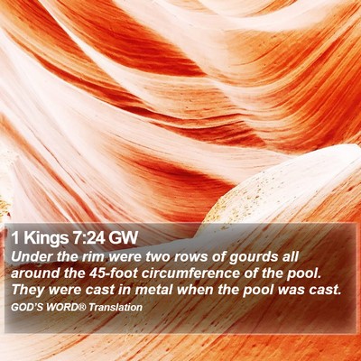 1 Kings 7:24 GW Bible Verse Image