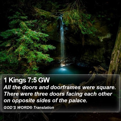1 Kings 7:5 GW Bible Verse Image