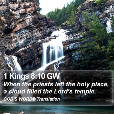 1 Kings 8:10 GW Bible Verse Image