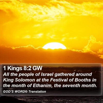 1 Kings 8:2 GW Bible Verse Image