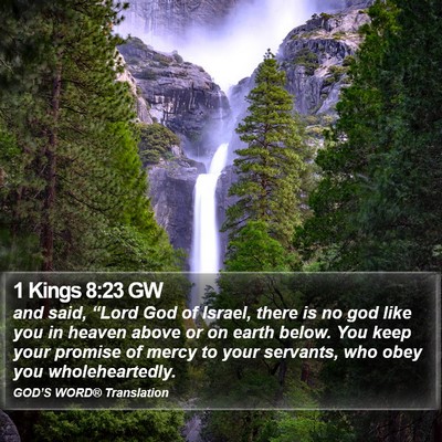 1 Kings 8:23 GW Bible Verse Image