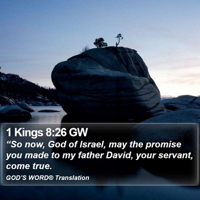 1 Kings 8:26 GW Bible Verse Image