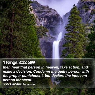 1 Kings 8:32 GW Bible Verse Image