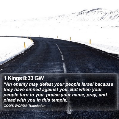1 Kings 8:33 GW Bible Verse Image
