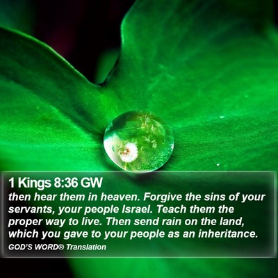 1 Kings 8:36 GW Bible Verse Image