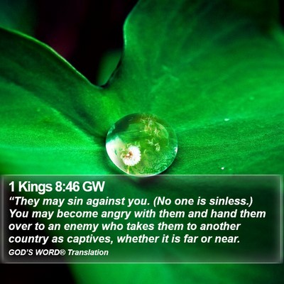1 Kings 8:46 GW Bible Verse Image