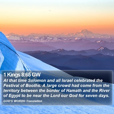 1 Kings 8:65 GW Bible Verse Image