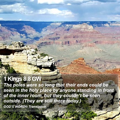 1 Kings 8:8 GW Bible Verse Image