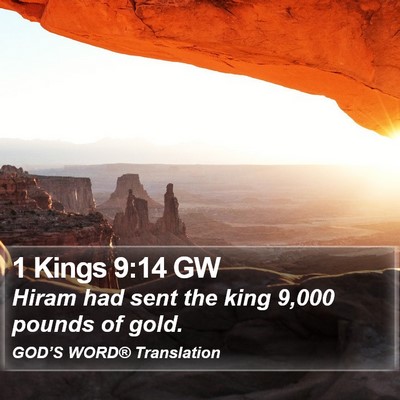 1 Kings 9:14 GW Bible Verse Image