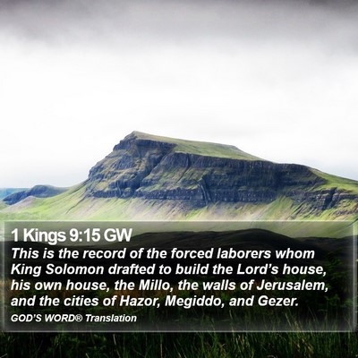 1 Kings 9:15 GW Bible Verse Image