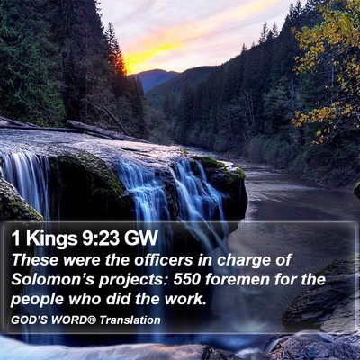 1 Kings 9:23 GW Bible Verse Image