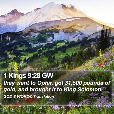 1 Kings 9:28 GW Bible Verse Image