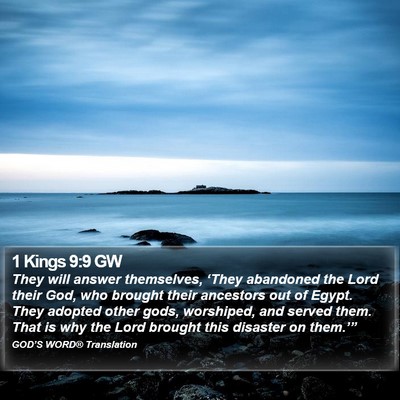 1 Kings 9:9 GW Bible Verse Image