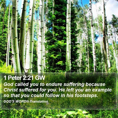 1 Peter 2:21 GW Bible Verse Image