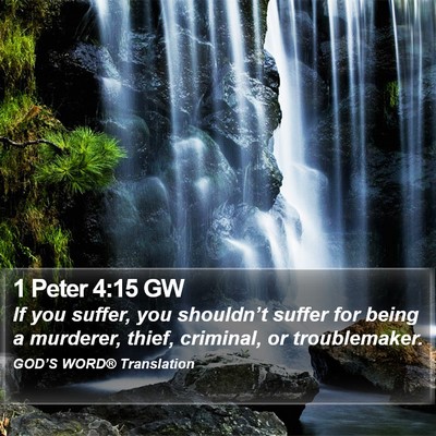 1 Peter 4:15 GW Bible Verse Image