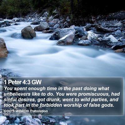 1 Peter 4:3 GW Bible Verse Image