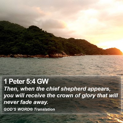1 Peter 5:4 GW Bible Verse Image