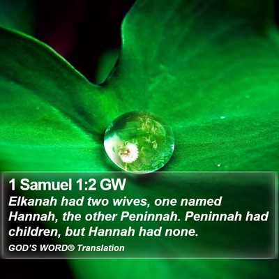 1 Samuel 1:2 GW Bible Verse Image