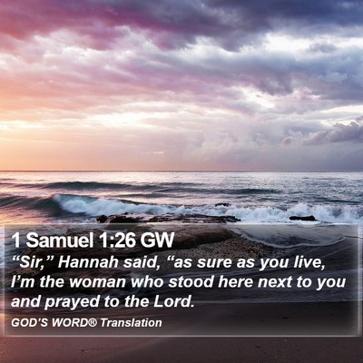 1 Samuel 1:26 GW Bible Verse Image