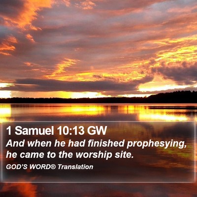 1 Samuel 10:13 GW Bible Verse Image