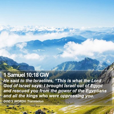 1 Samuel 10:18 GW Bible Verse Image