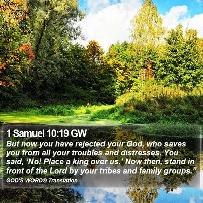 1 Samuel 10:19 GW Bible Verse Image