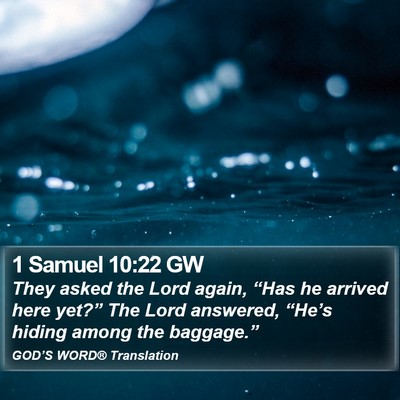 1 Samuel 10:22 GW Bible Verse Image