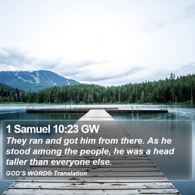 1 Samuel 10:23 GW Bible Verse Image