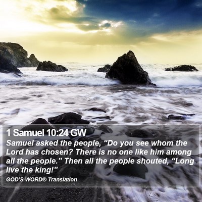 1 Samuel 10:24 GW Bible Verse Image