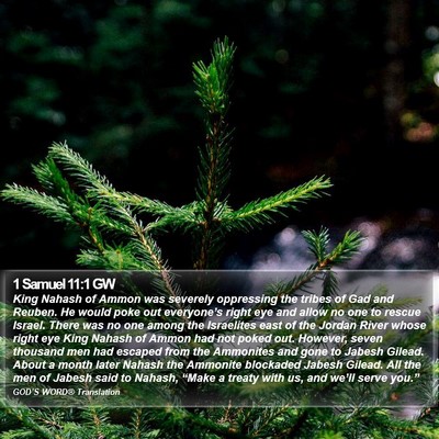 1 Samuel 11:1 GW Bible Verse Image