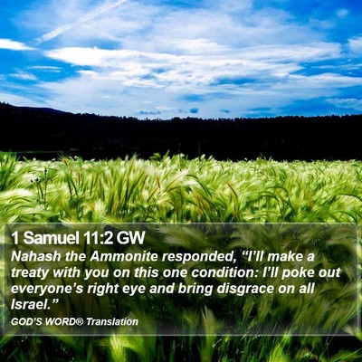 1 Samuel 11:2 GW Bible Verse Image