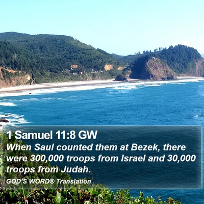 1 Samuel 11:8 GW Bible Verse Image