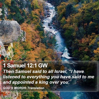 1 Samuel 12:1 GW Bible Verse Image