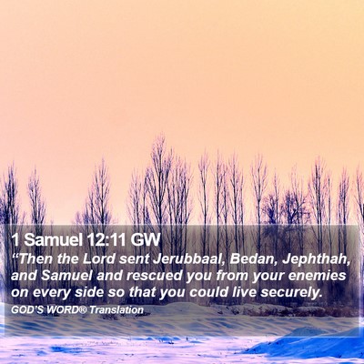 1 Samuel 12:11 GW Bible Verse Image