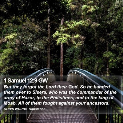 1 Samuel 12:9 GW Bible Verse Image