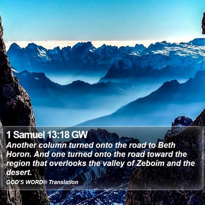 1 Samuel 13:18 GW Bible Verse Image