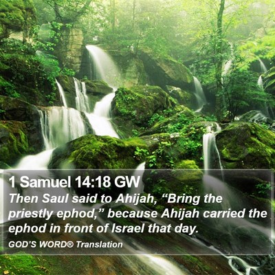 1 Samuel 14:18 GW Bible Verse Image