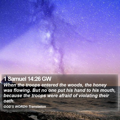 1 Samuel 14:26 GW Bible Verse Image