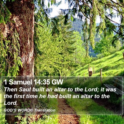 1 Samuel 14:35 GW Bible Verse Image